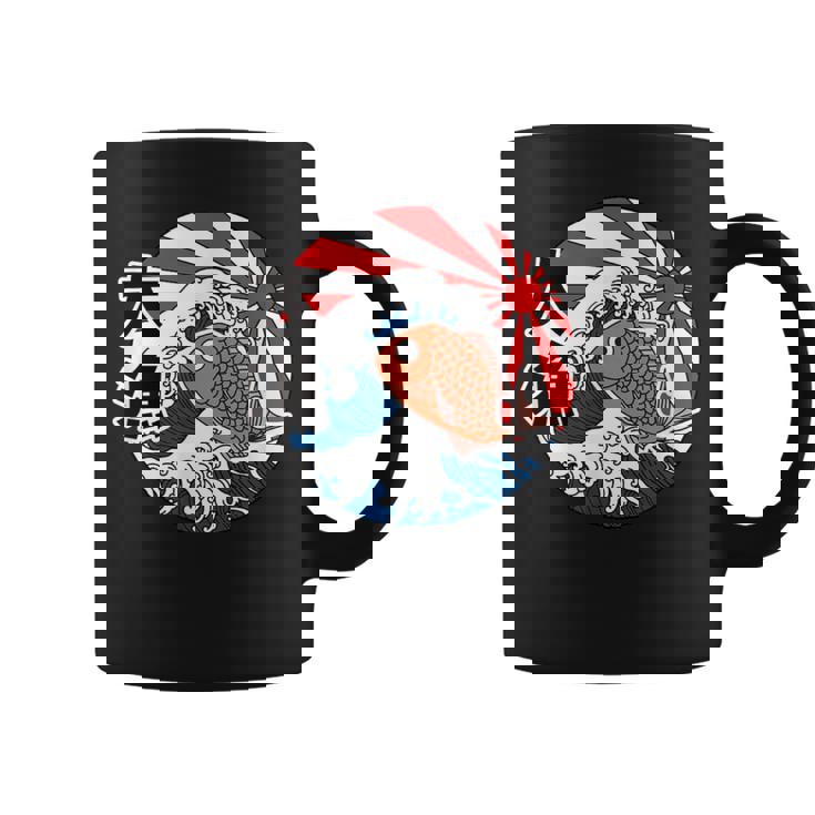 大漁旗 魚 鯛 旗 イラスト 波 ソーラン節 かわいい おもしろ おしゃれ コーヒーマグ