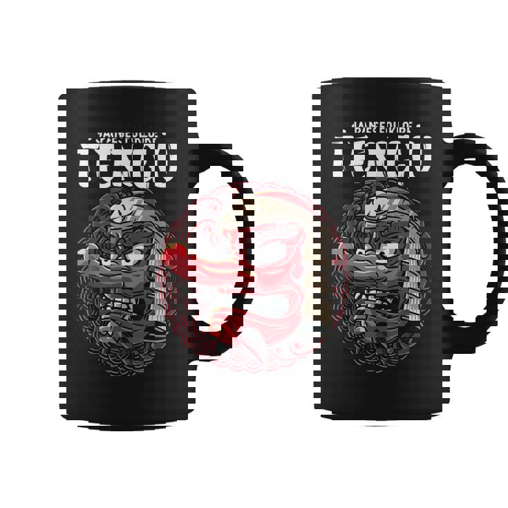 天狗 日本の民俗神アート蛇男 コーヒーマグ