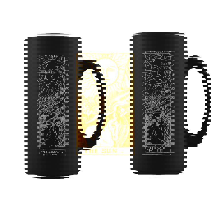 太陽ゴールドタロットカードtシャツ コーヒーマグ