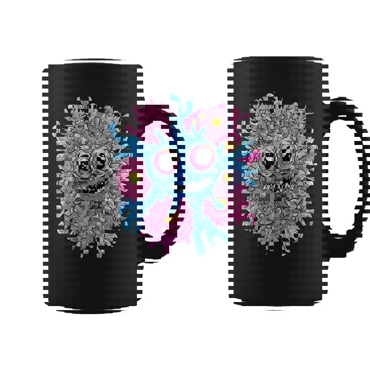 奇抜なハッピーモンスター 大きな瞳 コーヒーマグ