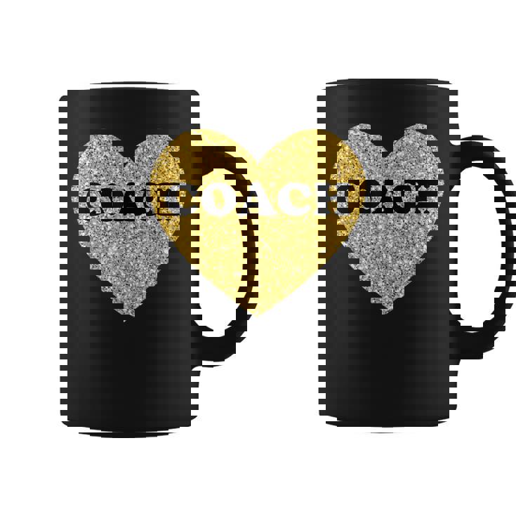 女性用および男性用コーチハートスポーツコーチ コーヒーマグ