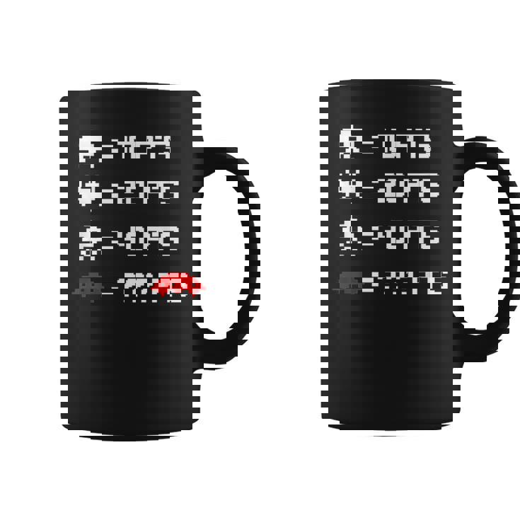 宇宙からのレトロなエイリアンインベーダー 80年代8ビットビデオゲームシャツ コーヒーマグ