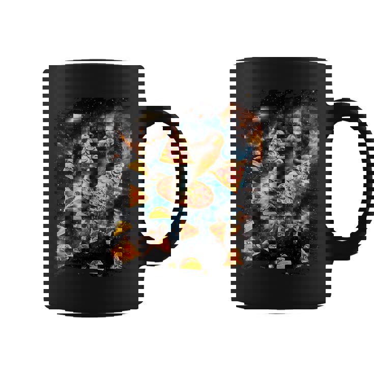宇宙でピザタコスを食べるギャラクシーナマケモノ コーヒーマグ