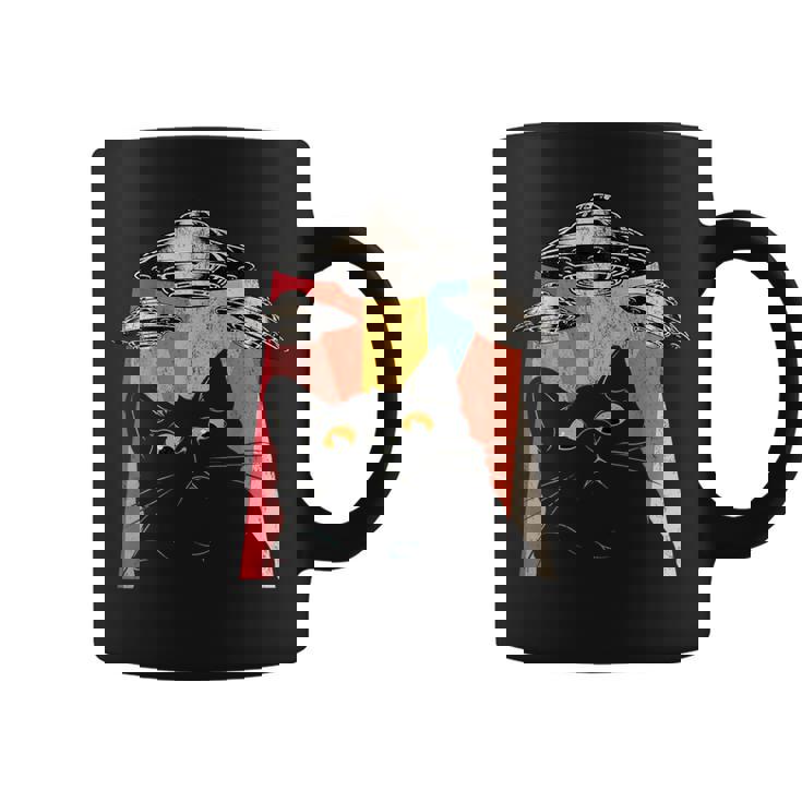 宇宙船 宇宙人 猫 Ufo 黒猫 面白い コーヒーマグ