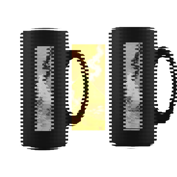 富士山から逃げる煙の龍 葛飾北斎 コーヒーマグ