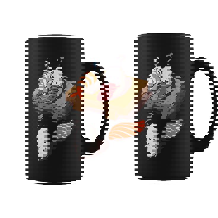 寝ぼける 寿司 すし えび サーモン まぐろ コーヒーマグ