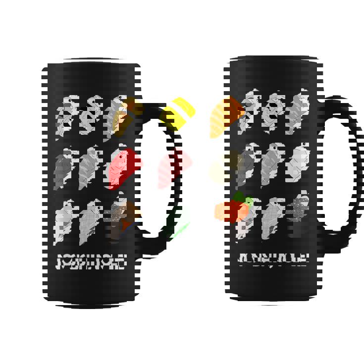 寿司 なしの人生なし たまご サーモン まぐろ ホタテ いくら コーヒーマグ