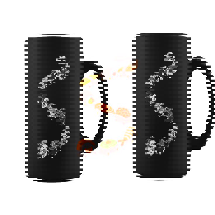 寿司 の 電車 すし いくら サーモン たまご 鉄火巻き コーヒーマグ