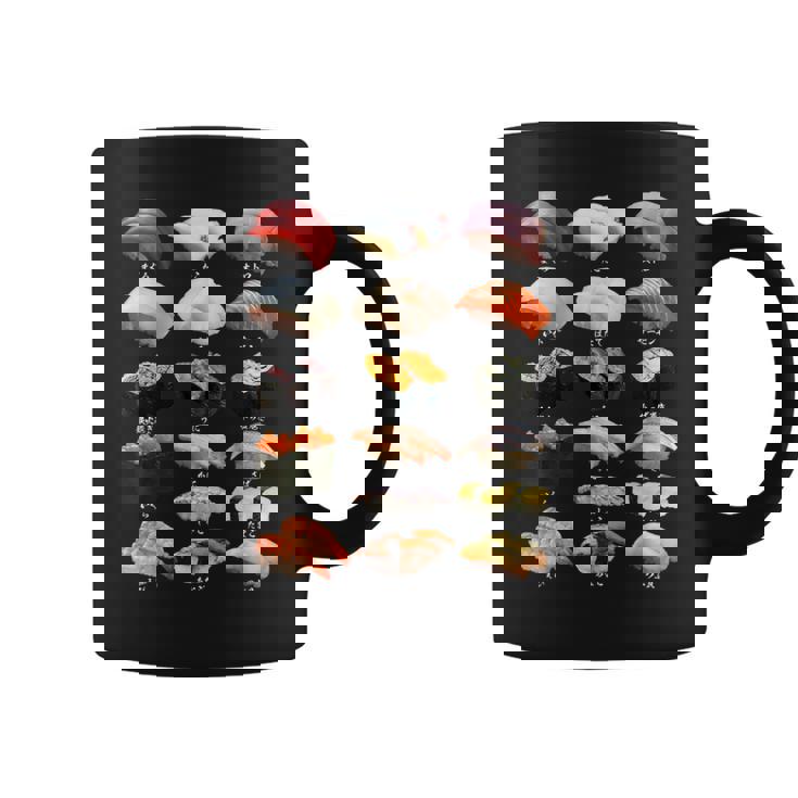 寿司 ネタ 面白いtシャツ おもしろ 食べ物 文字入り メンズ 面白い 服 オリジナル グッズ 文字tシャツ プレゼント コーヒーマグ