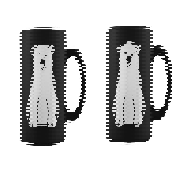 小さなシロクマ かわいいミニマリスト シンプルなシロクマ コーヒーマグ