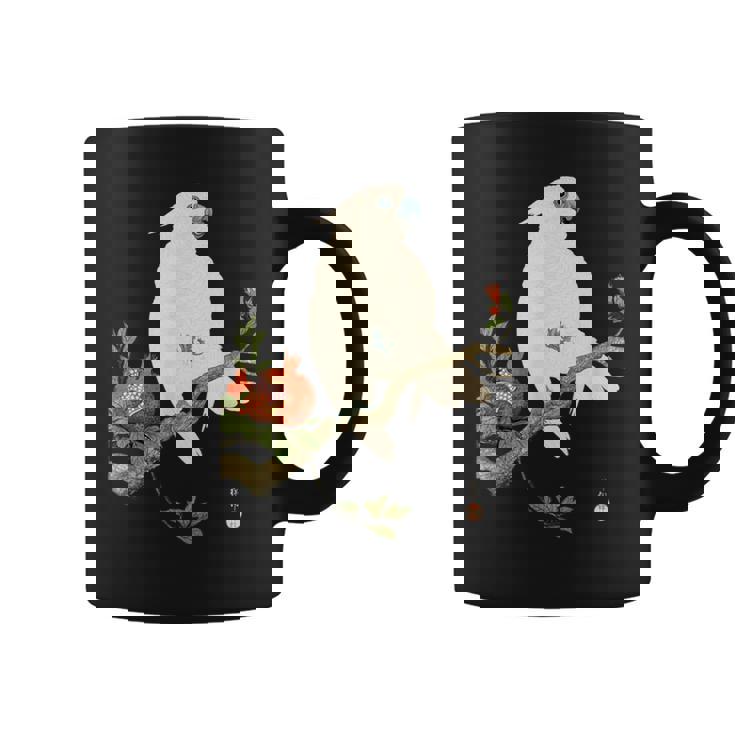 小原 古邨1877年－1945年 、【オウムにザクロ】、日本文化 日本画 コーヒーマグ