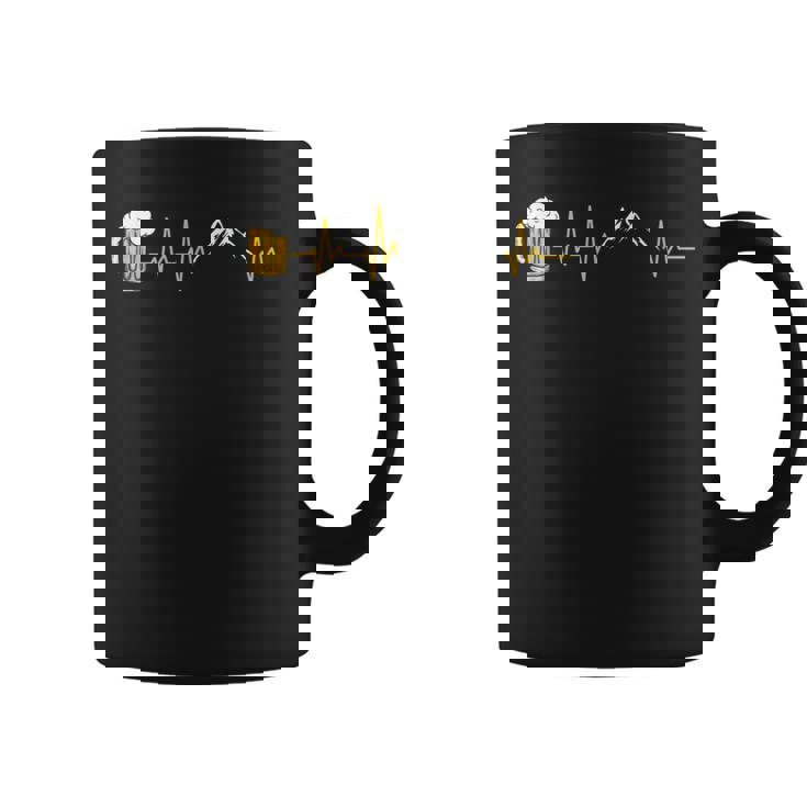 山とビール ハートビート 山小屋 ハイキング アルプス 登山 コーヒーマグ