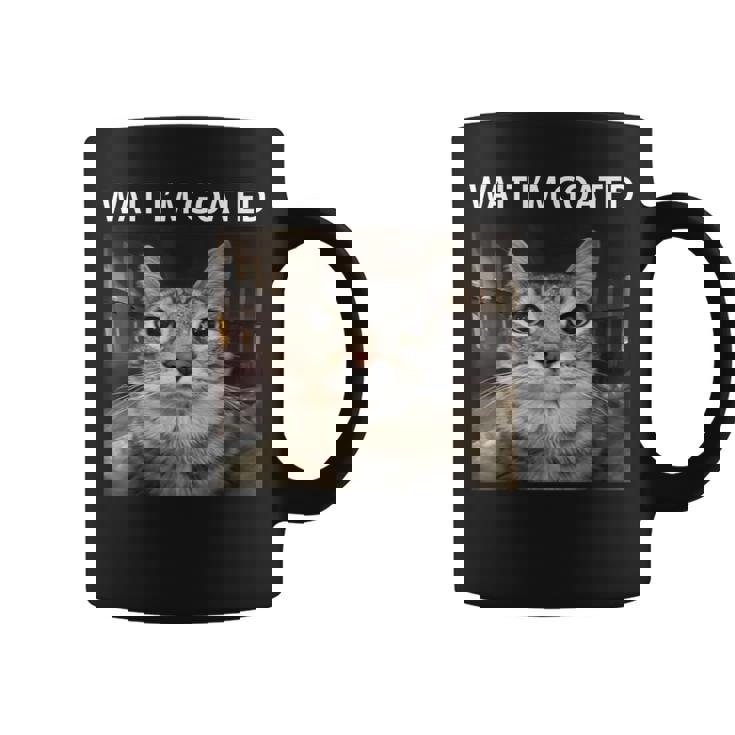 待ってよヤギの愚かな猫のミーム コーヒーマグ