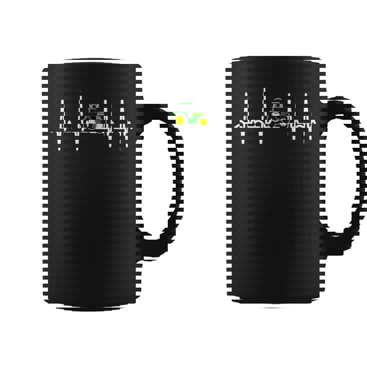 心拍トラクター 農家の生活 脈ライン コーヒーマグ