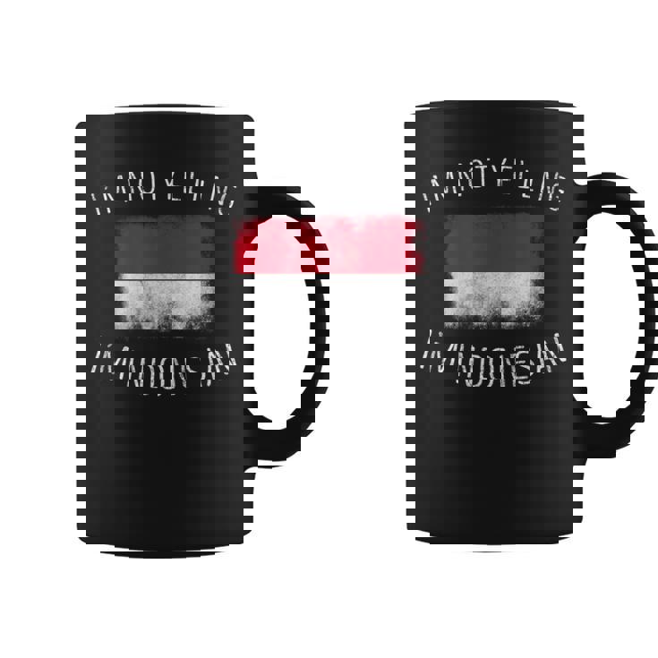 怒鳴ってないよ、私はインドネシア人だ-面白いインドネシアプライド コーヒーマグ