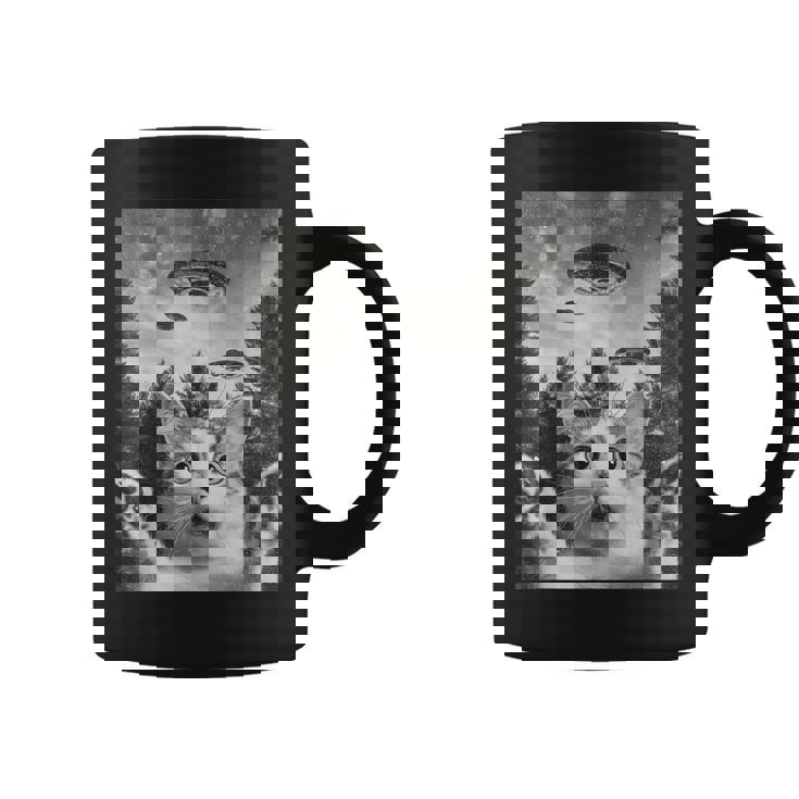 怖い猫 エイリアン Ufo 宇宙愛好家 面白い コーヒーマグ