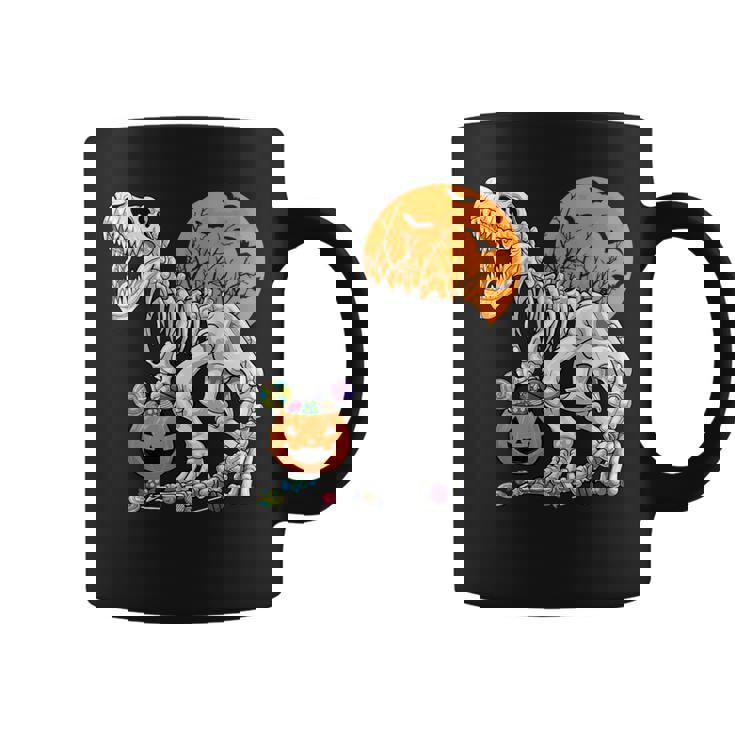 恐竜 T-Rex スケルトン 古代 科医 恐竜 怖い ハロウィン コーヒーマグ