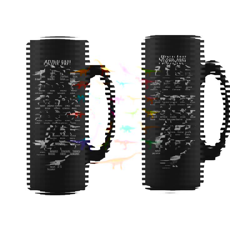 恐竜の種類 アルファベット A-Z Abc 恐竜 コーヒーマグ