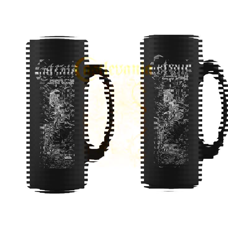 悪魔城ドラキュラ シンフォニーボックス アート ゴシック 月 夜 レトロ ゲーマー コーヒーマグ