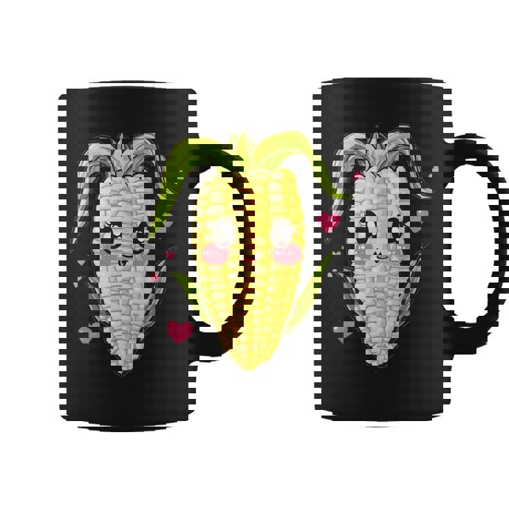 愛らしいかわいいコーンのハート付き。 コーヒーマグ