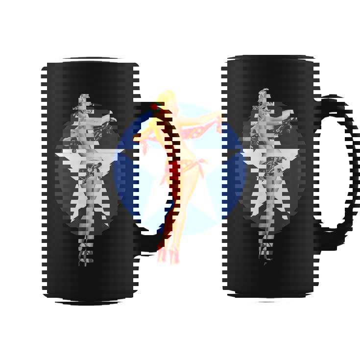 愛国心 ヴィンテージ セクシー ピンナップ 女の子 コーヒーマグ