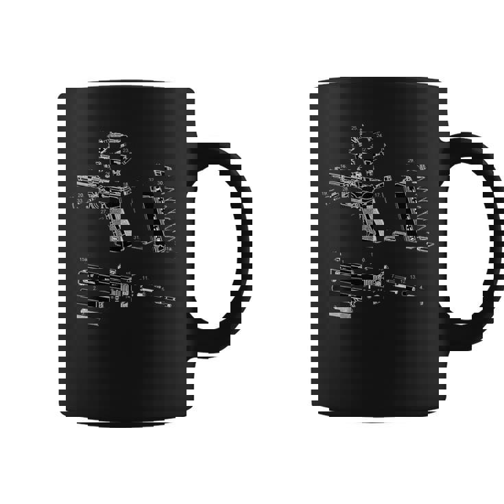 拳銃図 コーヒーマグ