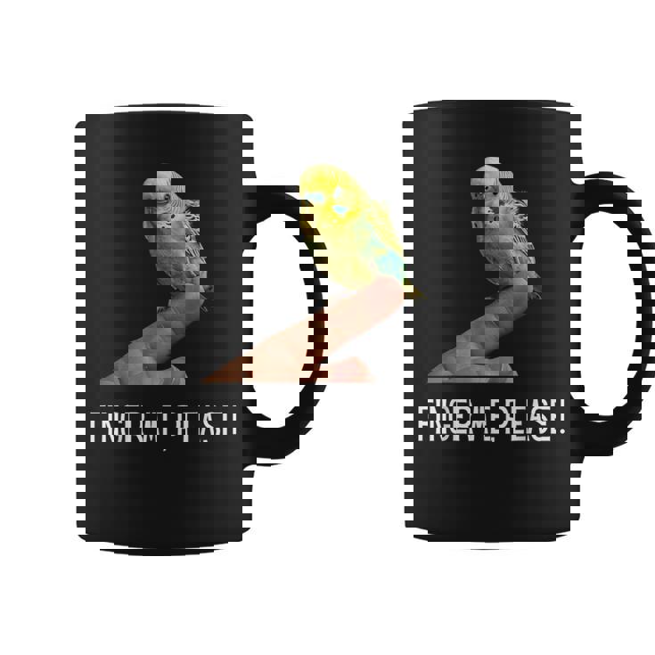 指の上のセキセイインコ 楽しいインコ セキセイインコ 鳥好きのギフト コーヒーマグ