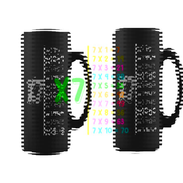 掛け算表7 小学生 算数の日 キッズ 男の子 コーヒーマグ