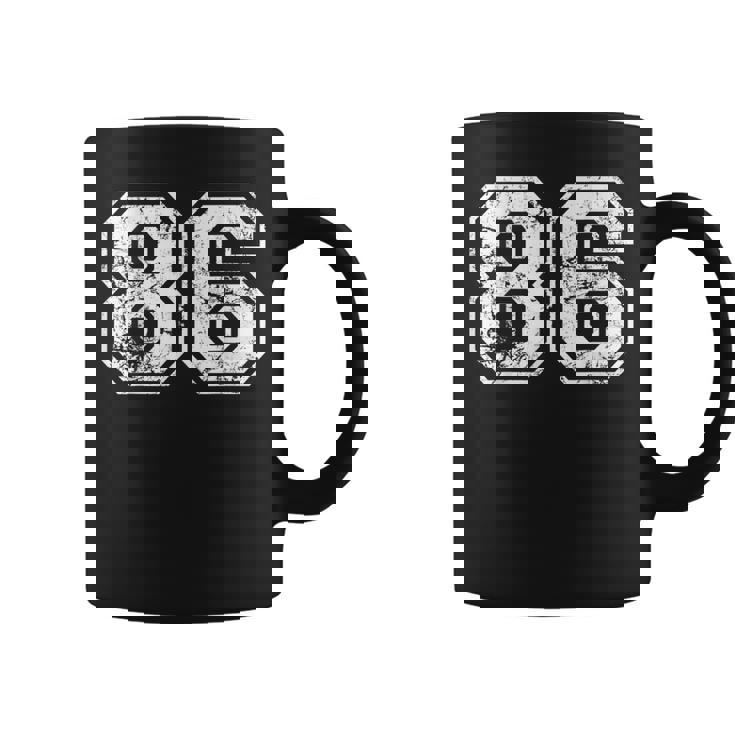 数字 86 ヴィンテージ 1986 誕生日 レトロ ヴィンテージ ルック コーヒーマグ