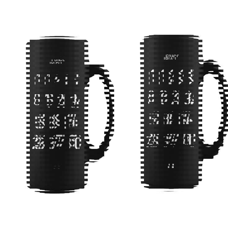 数字デザイン フィボナッチのエピソード コーヒーマグ