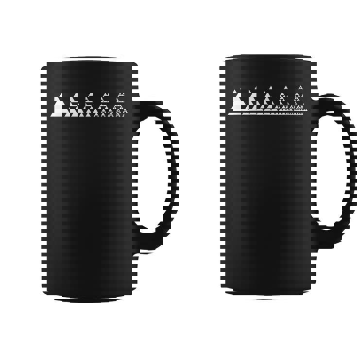 数学シェルピンスキーの三角形フラクタル幾何学数学 コーヒーマグ