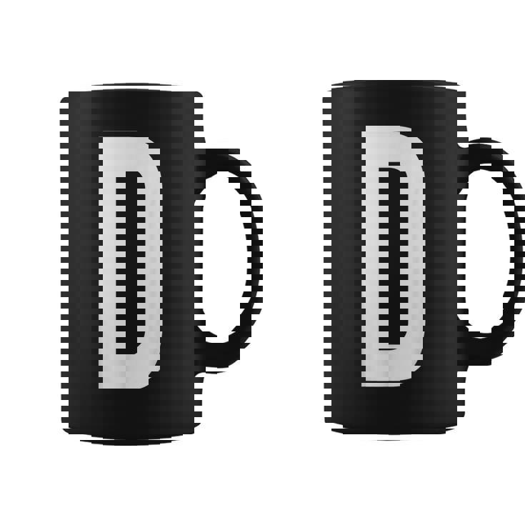 文字d アルファベットモノグラム イニシャル。 コーヒーマグ