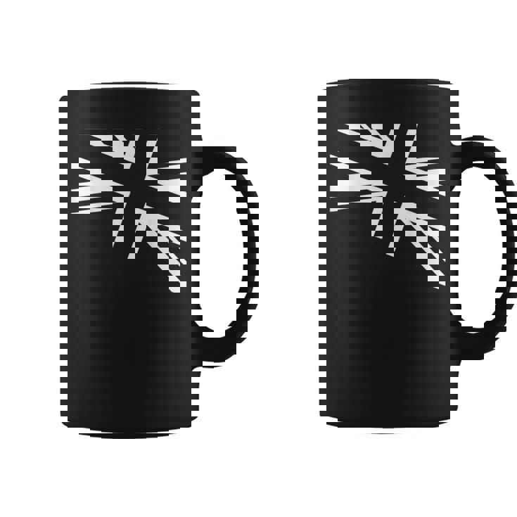 旗愛好家のためのユニオンジャックのホワイトデザイン。 コーヒーマグ