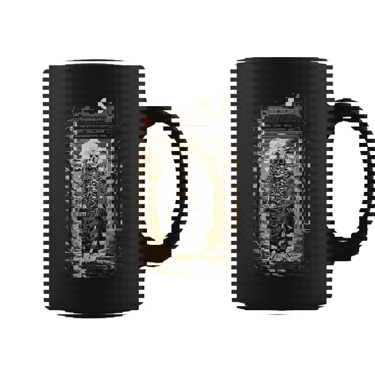 日本 妖怪 骨格 幽霊 美的 江戸 芸術 浮世絵風 コーヒーマグ