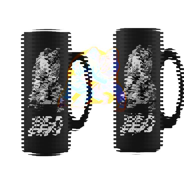 日本の柔道 ゴリラ柔道家 コーヒーマグ