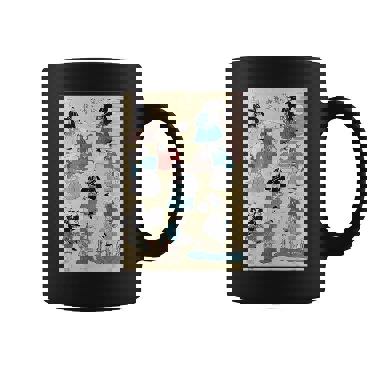 日本の猫 歌川国芳 流行猫の曲鞠 ヴィンテージ浮世絵 芸術の美的 日本の伝統美術 コーヒーマグ