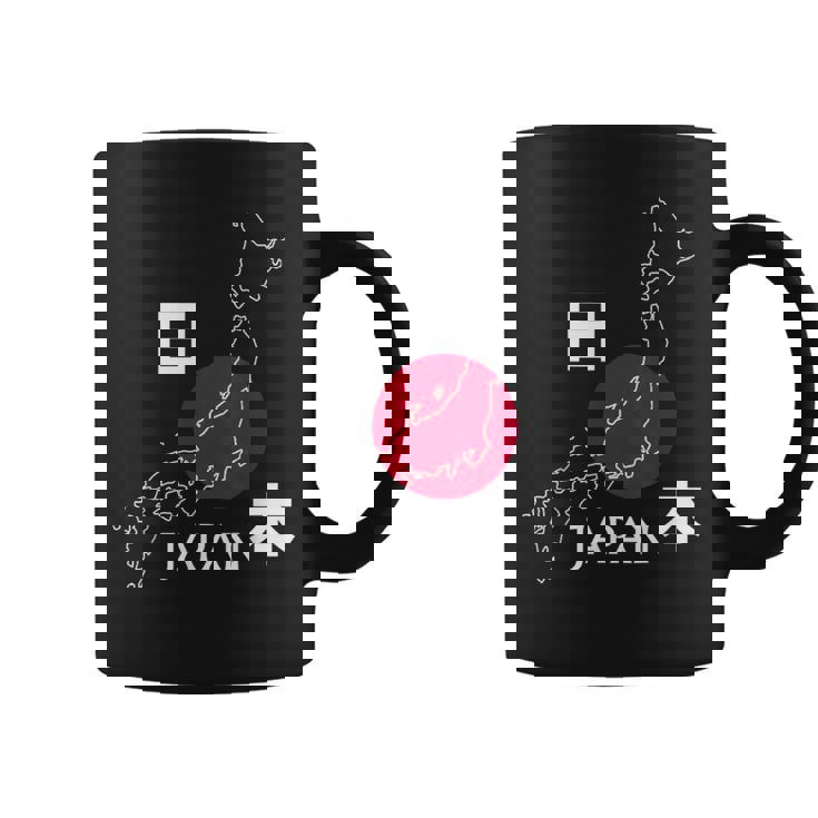 日本地図日本の観光ギフト コーヒーマグ