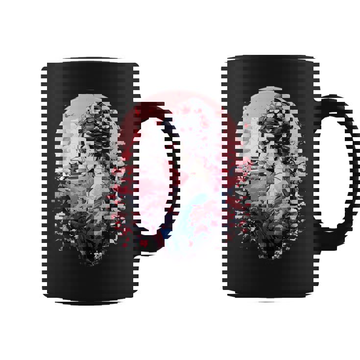 日本美術 浮世絵 アニメ 芸者 桜 富士山 コーヒーマグ