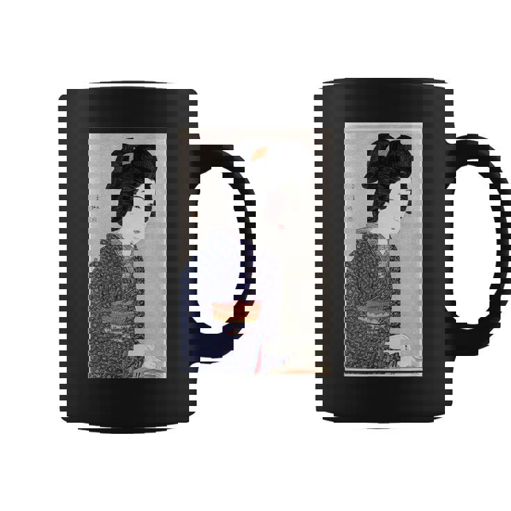 日本美術 芸者 日本木版 新版画美人画 コーヒーマグ