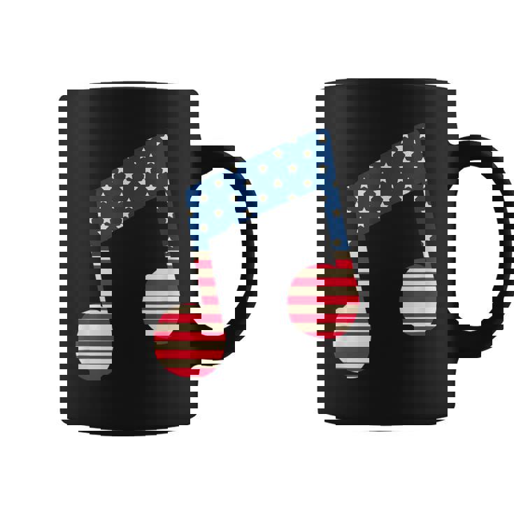 星条旗 アメリカ国旗 音符 コーヒーマグ
