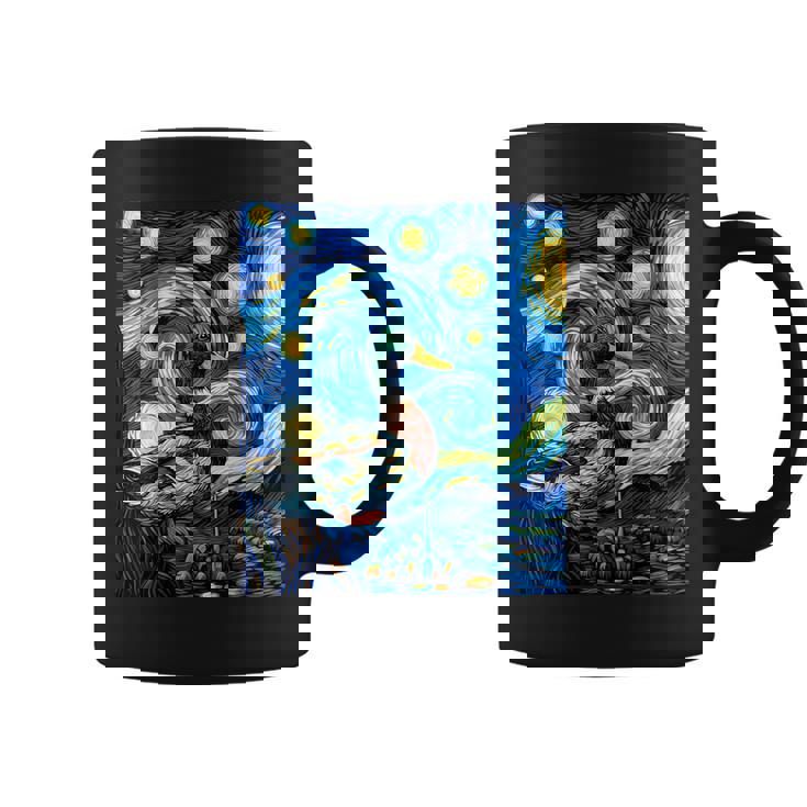 星空の下のアヒル アート グラフィック 誕生日 クリスマス コーヒーマグ