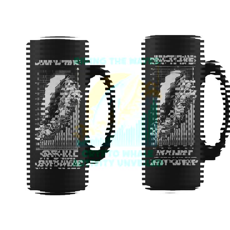 暗号通貨の波に乗るクジラの活動仮想通貨 コーヒーマグ