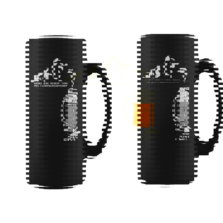 月曜日から金曜日のビールのおかしい仕事の週の飲むチームのギフトへの月曜日 コーヒーマグ