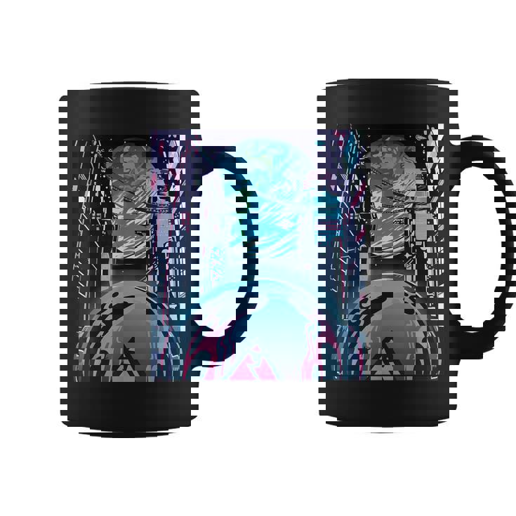 未来都市美学宇宙ハイテクホーム コーヒーマグ