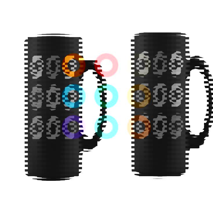 東京の地下鉄 カラー 色 マーク 丸【電車ファン】鉄道【変なtシャツ屋さん】メトロ 面白い ポップ コーヒーマグ