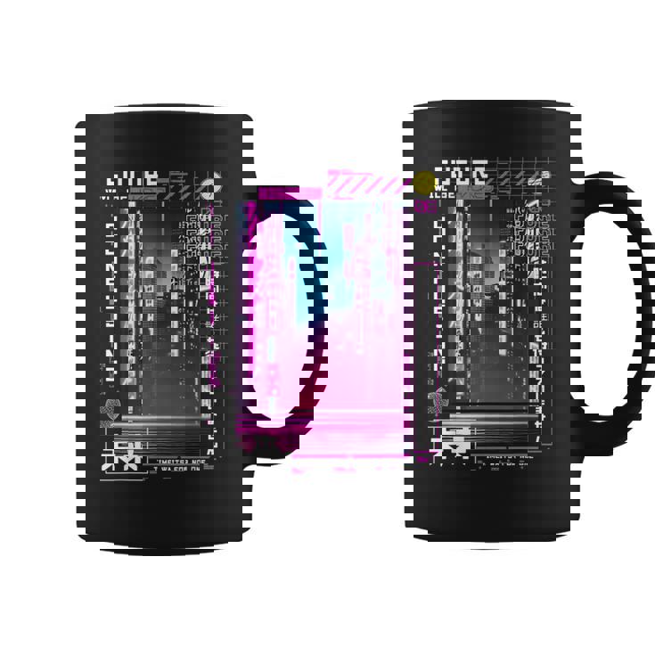 東京サイバーパンク ヴェイパーウェーブ 日本のレトロな雰囲気の美学 コーヒーマグ