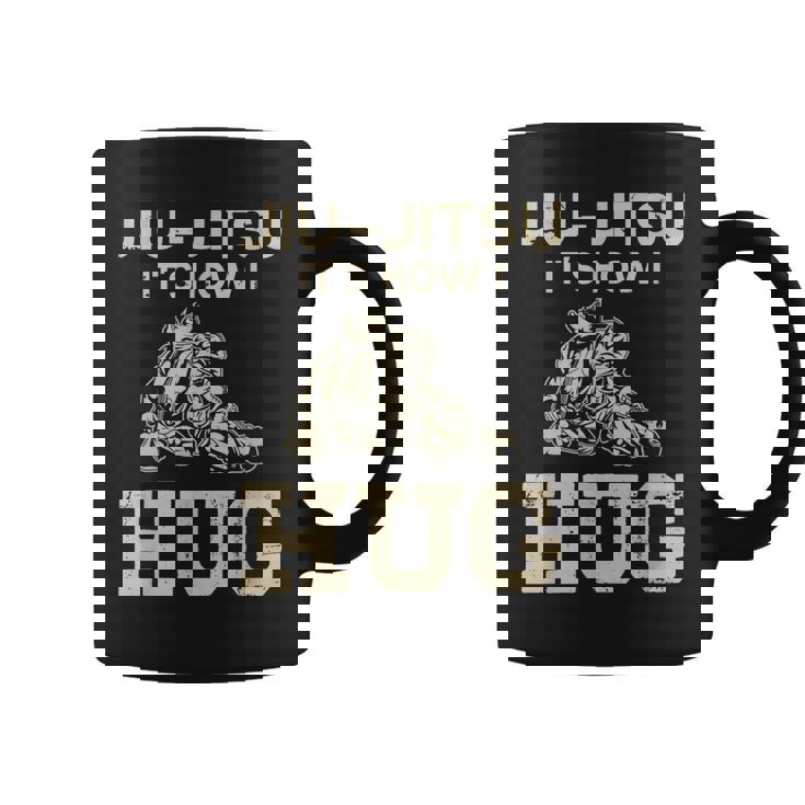 柔術ファイター Its How I Hug コーヒーマグ