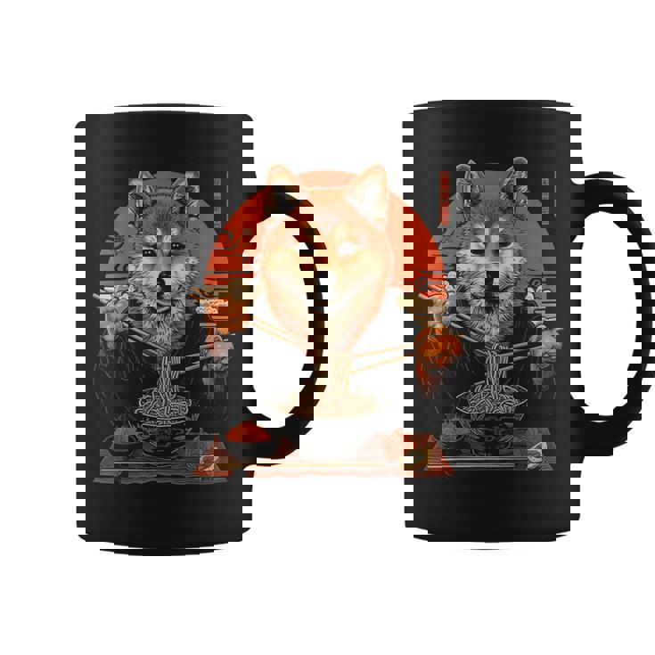 柴犬 ラーメン 麺 日本犬好き アニメ デザイン コーヒーマグ