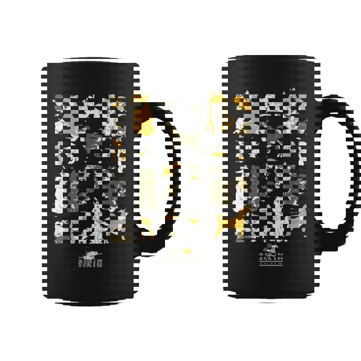 柴犬たくさん 大集合ver かわいい柴犬 柴犬 イラスト コーヒーマグ