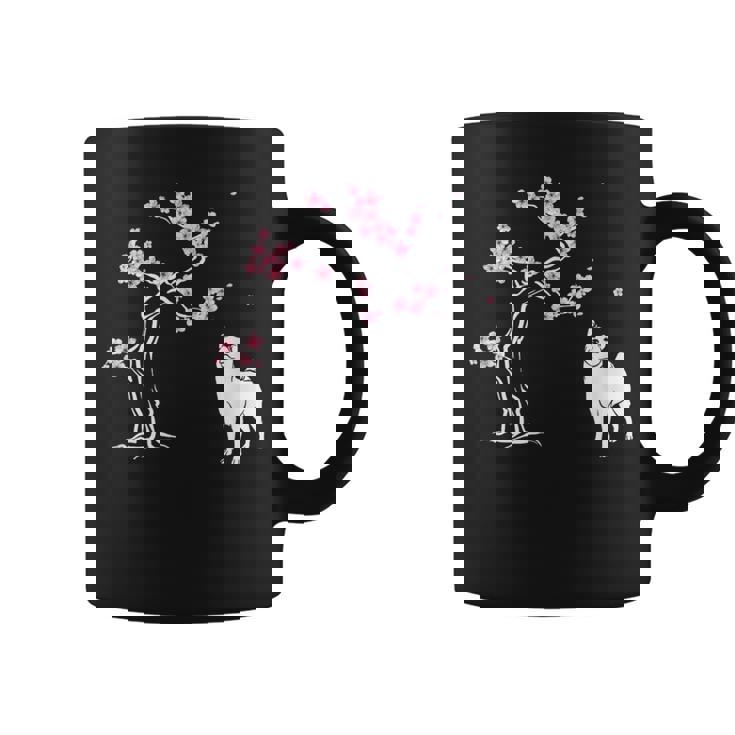 柴犬の桜hiba Inu Japanese Cherry Blossomakura コーヒーマグ